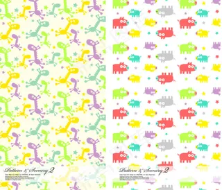 小动物花纹底图