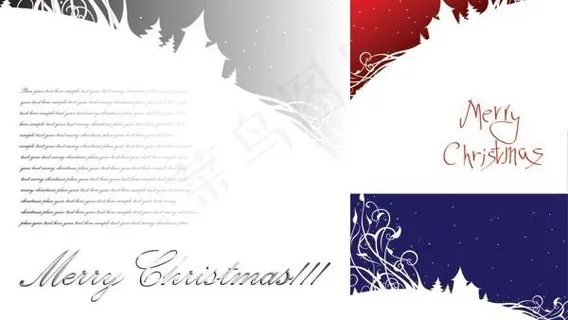 圣诞节雪景背景图片矢量素材 圣诞节雪景背景图片矢量素材