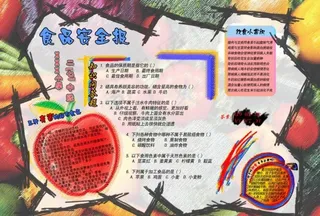 食品安全小报手抄报图片