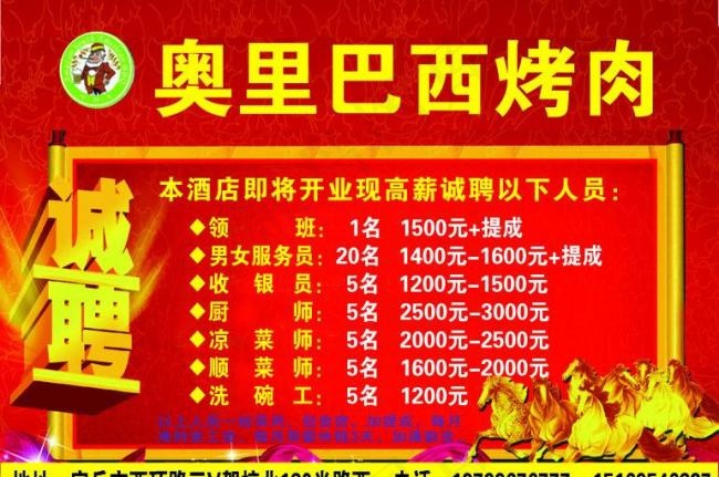 招聘海报图片cdr矢量模版下载