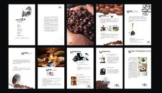 咖啡豆宣传册图片