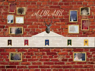 哈利波特主题复古墙照片墙背景