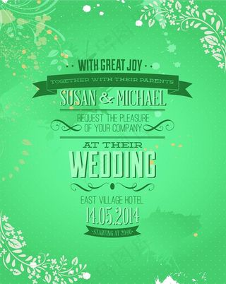 复古结婚背景矢量素材