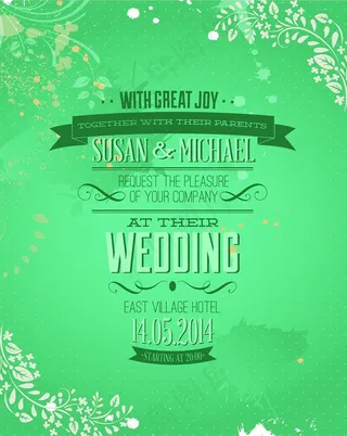 复古结婚背景矢量素材