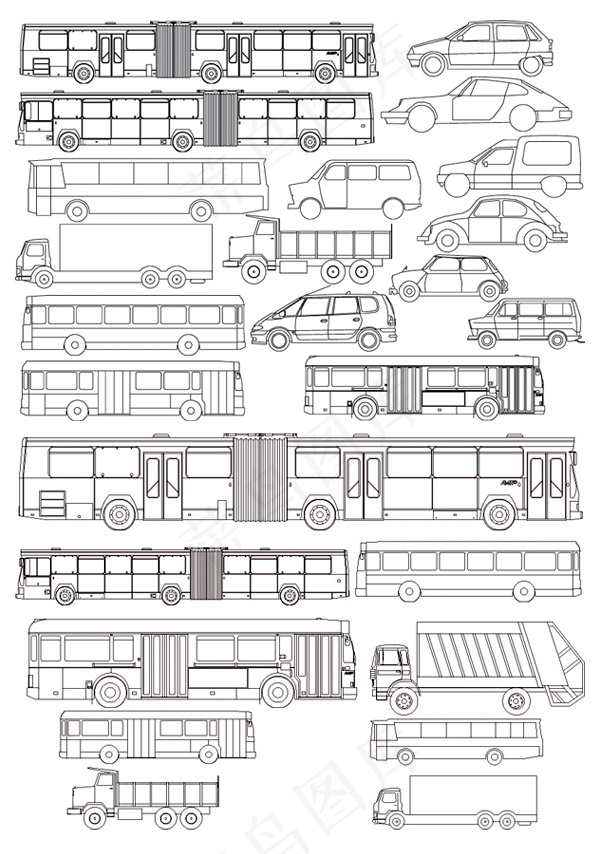 画线车总线的载体材料的种类eps,ai矢量模版下载