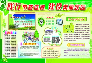 建设美丽家园展板