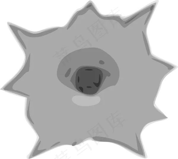 子弹孔夹艺术