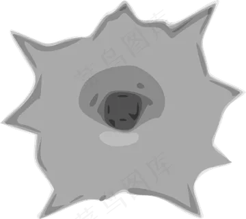 子弹孔夹艺术