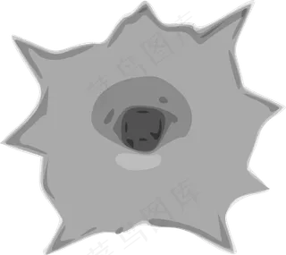 子弹孔夹艺术