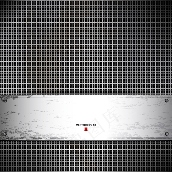 金属光泽钢铁材质背景矢量素材