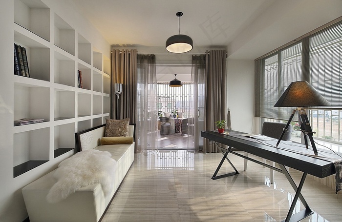 书房装修设计效果图