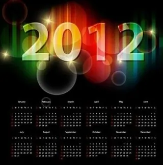 2012年历矢量