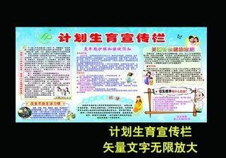 计划生育宣传栏