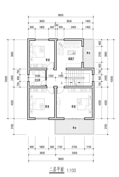 新农村建设住宅效果图、平面图