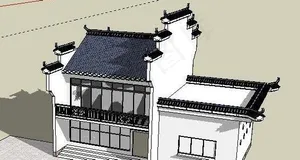 某徽派建筑su模型