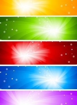 眩光banner背景矢量