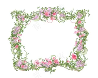花草边框 PSD