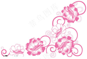 矢量花刺绣花纹矢量素材免费下载