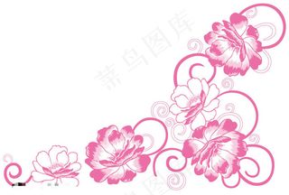 矢量花刺绣花纹矢量素材免费下载