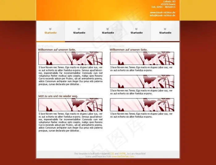 国外企业网站模板PSD分层（无网页...