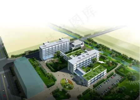 居民小区与停车场景观