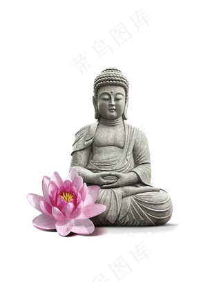 古典阿弥陀佛佛像PNG免扣素材