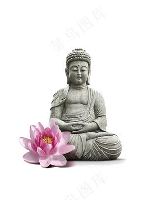 古典阿弥陀佛佛像PNG免扣素材