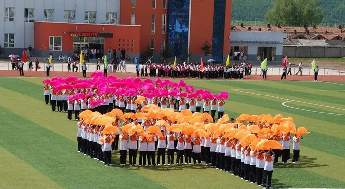 运动会团体操表演图片