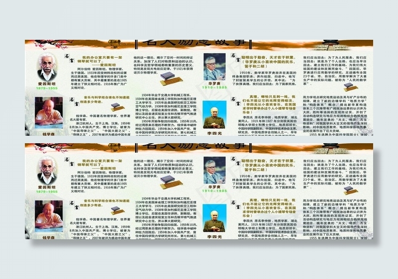 名人励志故事图片(7087X2362(DPI:50))psd模版下载
