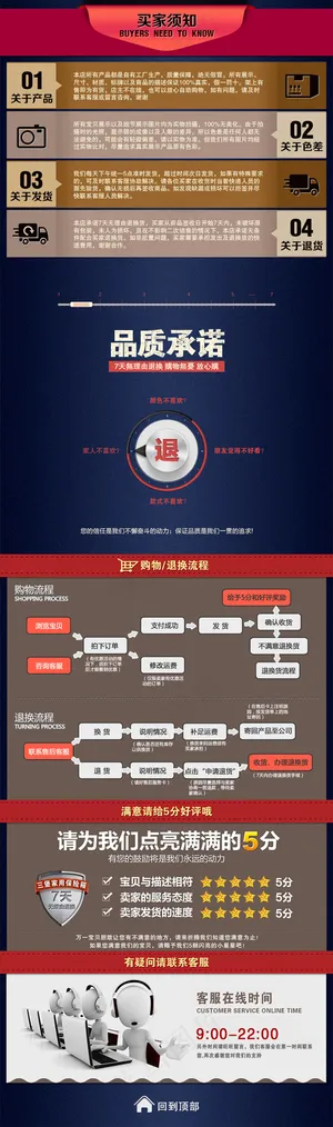 淘宝售后服务首页PSD分层素材