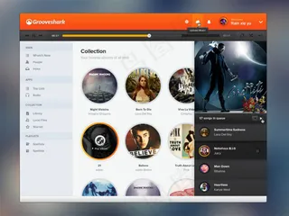 音乐播放器界面PSD分层素材