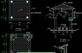 欧式亭详图图片
