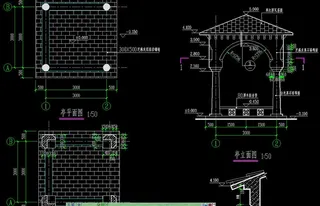 欧式亭详图图片