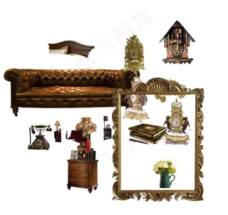 欧式风格家具元素图片
