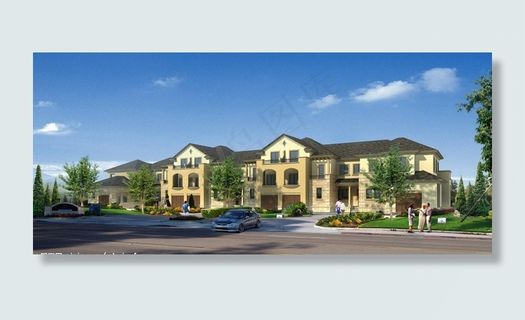 欧式住宅效果图图片