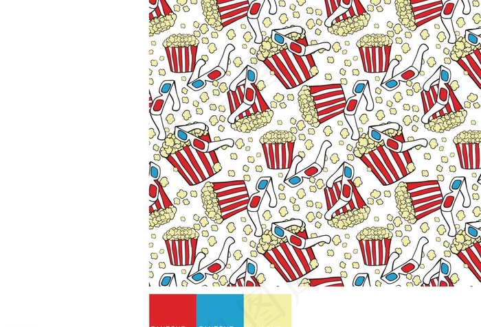 爆米花素材图片