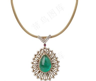 绿宝吊坠图片