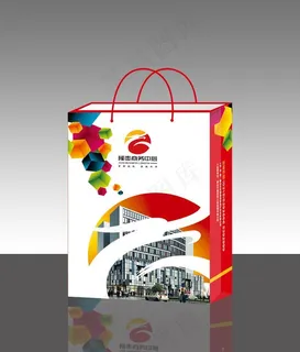 商务中心手提袋 （平面图）图片