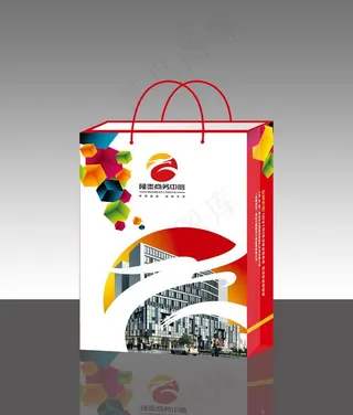 商务中心手提袋 （平面图）图片