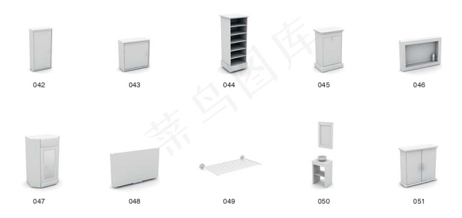 家具素材3D模型素材