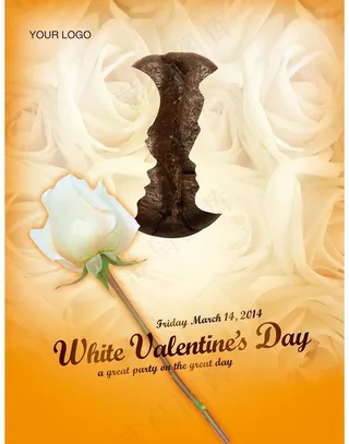 白色情人节图片