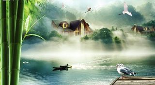 青山绿水别墅图片