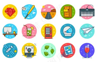 生活用品卡通图标