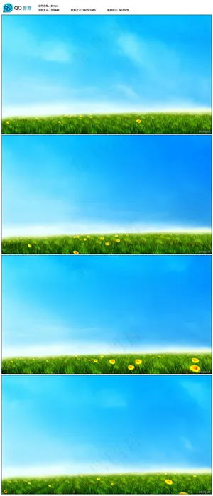 蓝天草地LED视频素材