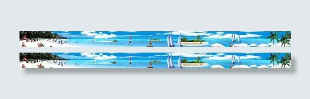 宽幅海滩风景图片