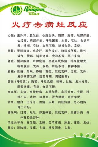 权健火疗去病灶反应