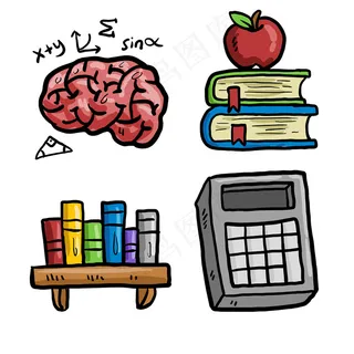 手绘创意扁平icon图标