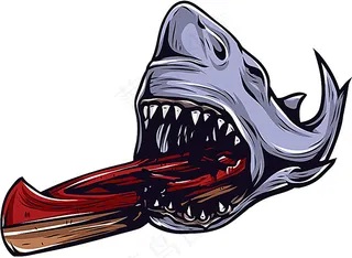 卡通鲨鱼插画
