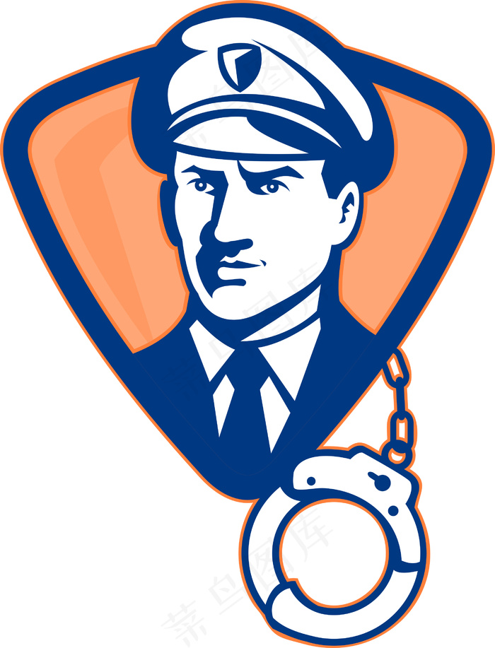 保安或警察用手铐