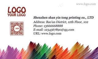 PVC材质多彩透明名片